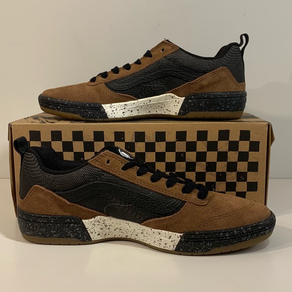 [BRAND NEW] VANS PRO SKATE ZAHBA X ZION WRIGHT BROWN MULTI MENS SIZE 7 SNEAKERS - Picture 9 of 14